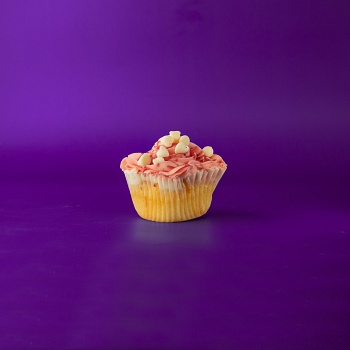 White Chocolate Raspberry Cupcake